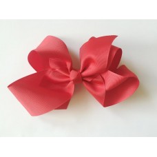 "Isabelle" grande clip bow - Ruby Red